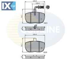 ΣΕΤ ΔΙΣΚΟΦΡΕΝΑ ΕΜΠΡ. LAND ROVER  CBP1413 89VB2KO21BA 7663999 GBP287 GBP292 GBP663 GBP90274 GBP90290 GBP90290AF RTC4518 STC9187 SFP500220 STC2957 STC8568 STC9146 STC9186 1902494 1906154 1906157 1906207