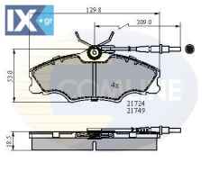 ΣΕΤ ΔΙΣΚΟΦΡΕΝΑ ΕΜΠΡ. PEUGEOT  CBP1433 425131 425268 E172041 E172521 425131 425268 E172041 E172521
