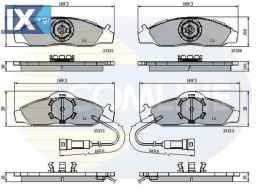ΣΕΤ ΔΙΣΚΟΦΡΕΝΑ ΕΜΠΡ. DAEWOO-SSANGYONG  CBP1581 9949509 9949533 4813005100