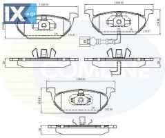 ΣΕΤ ΔΙΣΚΟΦΡΕΝΑ ΕΜΠΡ. AUDI-SEAT-SKODA-VW  CBP1851 1J0698151D 1J0698151E 1J0698151F 1J0698151G 1K0698151A 1K0698151D 1K0698151F 1K0698151G 1K0698151K JZW698151 1J0698151D 1J0698151E 1J0698151F 1J0698151