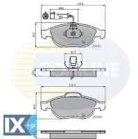 ΣΕΤ ΔΙΣΚΟΦΡΕΝΑ ΕΜΠΡ. ALFA ROMEO  CBP1856 77362251 77362327 71713144 9947935 9947936 9948335 9948337 9948887 9951226