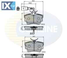 ΣΕΤ ΔΙΣΚΟΦΡΕΝΑ ΟΠΙΣΘ. VW  CBP1874 7D0698451F 7M3698451D