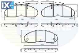 ΣΕΤ ΔΙΣΚΟΦΡΕΝΑ ΕΜΠΡ. NISSAN-RENAULT  CBP1991 069030810 5000295329 5000815574 7701203700 7701203895 7701203917 5000295329 5001834527