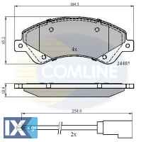 ΣΕΤ ΔΙΣΚΟΦΡΕΝΑ ΕΜΠΡ. FORD  CBP21511 1371403 1433954 1534428 1554523 1560023 1721086 1824347 6C112K021BB 6C112K021BC 6C112K021BD 6C112K021BE 9C112K021BA ME6C1J2K021BA ME6C1J2K021BB