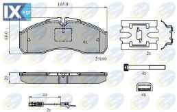 ΣΕΤ ΔΙΣΚΟΦΡΕΝΑ ΕΜΠΡ. MERCEDES  CBP21735 0034204620 A0034204620