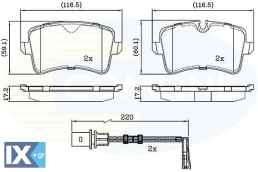 ΣΕΤ ΔΙΣΚΟΦΡΕΝΑ ΟΠΙΣΘ. AUDI  CBP22121 4G0698451 4G0698451A 4G0698451B 4G0698451C 4H0698451A 4H0698451C 4H0698451D 4G0698451 4G0698451A 4G0698451B 4G0698451C 4H0698451A 4H0698451C 4H0698451D 4H0698451K