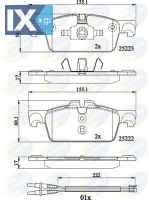ΣΕΤ ΔΙΣΚΟΦΡΕΝΑ ΕΜΠΡ. PEUGEOT  CBP22195 1610100580 1610103580 1613192680 1617284780 4254A6