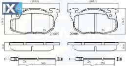 ΣΕΤ ΔΙΣΚΟΦΡΕΝΑ ΕΜΠΡ. CITROEN  CBP2416 95659340 1611457980 425043 425088 425091 425092 425102 425120 425127 425165 425263 425264 425265 425314 425498 425499 95659340 95659616 95666970 E172008 E172150 E