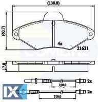 ΣΕΤ ΔΙΣΚΟΦΡΕΝΑ ΕΜΠΡ. CITROEN  CBP2568 425291 425114 425156 425291 95667785 95667786 E172027 E172511