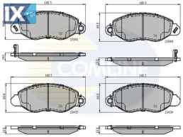 ΣΕΤ ΔΙΣΚΟΦΡΕΝΑ ΕΜΠΡ. FORD  CBP31107 1144288 1318147 1465168 1C152K021AD 1C1J2K021AA 1C1J2K021AB 1C1J2K021AC 4095132 4114749