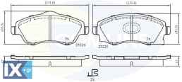 ΣΕΤ ΔΙΣΚΟΦΡΕΝΑ ΕΜΠΡ. OPEL  CBP31112 1605081 1605092 1605316 1605964 1605974 9200108 93172261 93176114 93184269 95519746 09200108 1605081 1605092 1605316 1605964 1605974 9200108 93172261 93176114 93184