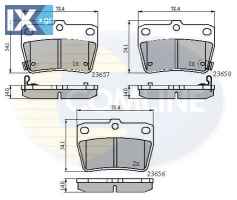 ΣΕΤ ΔΙΣΚΟΦΡΕΝΑ ΟΠΙΣΘ. TOYOTA  CBP31134 T113502080 T113AH3502080 T11BJ3501080 0446642020 0446642030 0446642040 0446642050 04466YZZD3 446642020 446642030