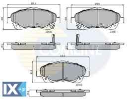 ΣΕΤ ΔΙΣΚΟΦΡΕΝΑ ΕΜΠΡ. TOYOTA  CBP31140 0446505130 0446505131 0446505140 0446505150 0446505170 0446505210 0446505220 0446505221 0446505270 0446505280 04465YZZEB 446505130 446505131 446505140 446505150 4