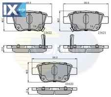 ΣΕΤ ΔΙΣΚΟΦΡΕΝΑ ΟΠΙΣΘ. TOYOTA  CBP31141 0446605010 0446605020 0446628110 04466YZZE2 446605010 446628110 446658010
