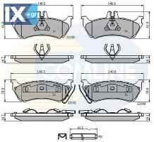 ΣΕΤ ΔΙΣΚΟΦΡΕΝΑ ΟΠΙΣΘ. MERCEDES  CBP31148 1634200520 1634201420 164200520 A1634200520 A1634201420 A164200520