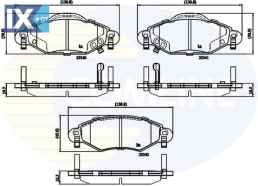 ΣΕΤ ΔΙΣΚΟΦΡΕΝΑ ΕΜΠΡ. TOYOTA  CBP31152 044650D010 044650D040