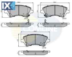 ΣΕΤ ΔΙΣΚΟΦΡΕΝΑ ΕΜΠΡ. TOYOTA  CBP31154 0446502061 0446502130 04465YZZDC 446502061 446502130