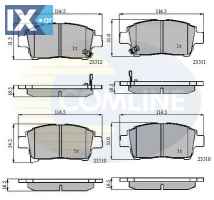 ΣΕΤ ΔΙΣΚΟΦΡΕΝΑ ΕΜΠΡ. TOYOTA  CBP31155 044650D020 044650D030 044650W050 044650W080 0446513020 0446513050 0446547050 0446552230 0446574020 04465YZZDA 446512592 446513020 446513050 446517100 446517101 44