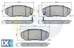 ΣΕΤ ΔΙΣΚΟΦΡΕΝΑ ΕΜΠΡ. KIA  CBP31178 581013EE00 581013EE01