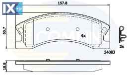 ΣΕΤ ΔΙΣΚΟΦΡΕΝΑ ΕΜΠΡ. JEEP  CBP31202 5093183AA 5093183AA