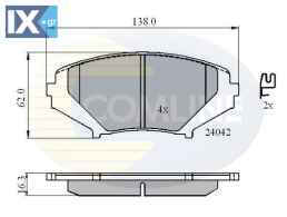 ΣΕΤ ΔΙΣΚΟΦΡΕΝΑ ΕΜΠΡ. MAZDA  CBP31246 F1Y23323Z F1Y93323Z F1YA3323ZB F1YA3328ZA F1Y13323ZB F1Y1333ZB F1YA3323ZA F1YA3328Z F1YA333ZA F1YA338Z
