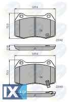 ΣΕΤ ΔΙΣΚΟΦΡΕΝΑ ΕΜΠΡ. HONDA-NISSAN  CBP31258 41060CD094 D1060CD00C D10F0CD00C D10F0CD026
