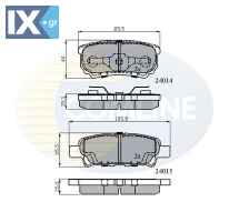 ΣΕΤ ΔΙΣΚΟΦΡΕΝΑ ΟΠΙΣΘ. MITSUBISHI  CBP31290 4605A336 4605A337 4605A479 4605A493 4605A558 MN116929 MR955068 MZ690187 MZ690350 05191271AA 05191271AB 5191271 5191271AA 5191271AB 5191271AC 05191271AA 05191