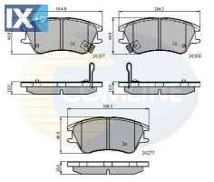 ΣΕΤ ΔΙΣΚΟΦΡΕΝΑ ΕΜΠΡ. HYUNDAI  CBP31298 AC698281D 5810102A10 5810105A10 5810105A30