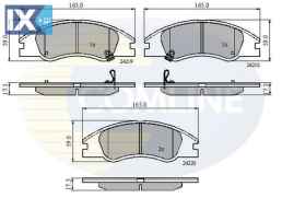 ΣΕΤ ΔΙΣΚΟΦΡΕΝΑ ΕΜΠΡ. KIA  CBP31321 581012FA10 581012FA20