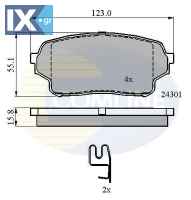 ΣΕΤ ΔΙΣΚΟΦΡΕΝΑ ΕΜΠΡ. SUZUKI  CBP31523 5520050J01 5520050J02
