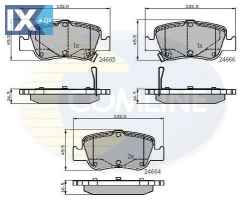 ΣΕΤ ΔΙΣΚΟΦΡΕΝΑ ΟΠΙΣΘ. TOYOTA  CBP31572 0446602170 0446602180 0446602181 0446602182 0446602280 0446602290 0446602291 446602170 446602180 446602181 446602182