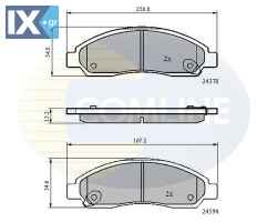 ΣΕΤ ΔΙΣΚΟΦΡΕΝΑ ΕΜΠΡ. ISUZU  CBP31573 89040317 8973682510 8973682520 8980511170