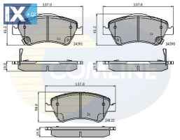 ΣΕΤ ΔΙΣΚΟΦΡΕΝΑ ΕΜΠΡ. TOYOTA  CBP31576 0446502170 0446502200 0446502210 0446502270 0446502370 446502170 446502200 446502210 446502270 446502370