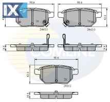 ΣΕΤ ΔΙΣΚΟΦΡΕΝΑ ΟΠΙΣΘ. TOYOTA  CBP31579 446652140 0446512130 0446602190 0446602191 0446602210 0446602260 0446612130 0446612140 0446612150 0446621020 0446647020 0446647030 0446647060 0446647061 04466470