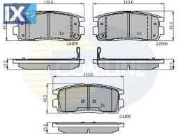 ΣΕΤ ΔΙΣΚΟΦΡΕΝΑ ΟΠΙΣΘ. CHEVROLET  CBP31580 1605123 4819239 95459513 96626076 1605123 4819239 95459513 96626075 4819239 95459513 96626076