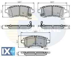ΣΕΤ ΔΙΣΚΟΦΡΕΝΑ ΕΜΠΡ. SUZUKI-MAZDA-DAIHAT  CBP31620 MB597721 DFY13328Z DFY1338Z DFY1338ZA 5581052R50 5581068L00 5581068L00000 5581068L50 5581068R10 5581071L51 55810M69P50 04465B1320 04465B1120 04465B11