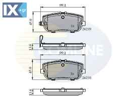 ΣΕΤ ΔΙΣΚΟΦΡΕΝΑ ΟΠΙΣΘ. MAZDA  CBP31627 NFY72446Z NFY7246Z NFY72648Z NFY7268Z NFY72648Z