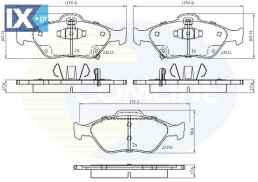 ΣΕΤ ΔΙΣΚΟΦΡΕΝΑ ΕΜΠΡ. TOYOTA  CBP31637 044650D050 044650D120 04465YZZDS