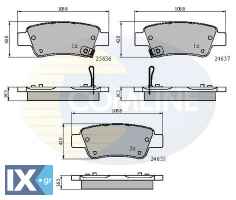 ΣΕΤ ΔΙΣΚΟΦΡΕΝΑ ΟΠΙΣΘ. HONDA  CBP31674 43022SWWG01 43022SWWG02