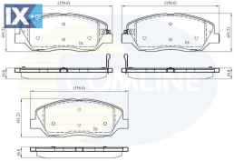 ΣΕΤ ΔΙΣΚΟΦΡΕΝΑ ΕΜΠΡ. HYUNDAI-KIA  CBP31676 581012BA10 581012WA70 581012WA90 581014DU00 48130341A0