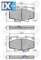 ΣΕΤ ΔΙΣΚΟΦΡΕΝΑ ΕΜΠΡ. TOYOTA  CBP3170 0446560020 04465YZZAL 0449160150 0449160160 446560020 449160160 449160180