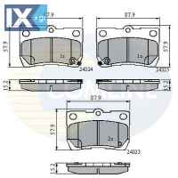 ΣΕΤ ΔΙΣΚΟΦΡΕΝΑ ΟΠΙΣΘ. LEXUS  CBP31729 446622190 446630240 446653010 0446622190 0446630240 0446653010