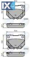 ΣΕΤ ΔΙΣΚΟΦΡΕΝΑ ΟΠΙΣΘ. SUBARU  CBP31739 26696FA000 26696FE000 26696FE060 26696FE070