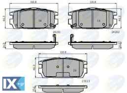 ΣΕΤ ΔΙΣΚΟΦΡΕΝΑ ΟΠΙΣΘ. HYUNDAI  CBP31743 58302H1A00 58302H1A10