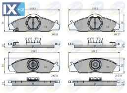 ΣΕΤ ΔΙΣΚΟΦΡΕΝΑ ΕΜΠΡ. SSANGYONG  CBP31746 4813005110