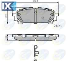 ΣΕΤ ΔΙΣΚΟΦΡΕΝΑ ΟΠΙΣΘ. SUBARU  CBP31775 26696FE040 26696FE050