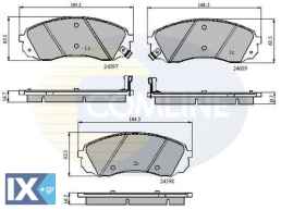 ΣΕΤ ΔΙΣΚΟΦΡΕΝΑ ΕΜΠΡ. HYUNDAI-KIA  CBP31782 581014DE00 581014HA50 581014DE00 581014HA50