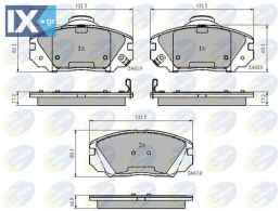 ΣΕΤ ΔΙΣΚΟΦΡΕΝΑ ΕΜΠΡ. HYUNDAI  CBP31788 581013KA20 581013KA30 581013LA20
