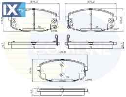 ΣΕΤ ΔΙΣΚΟΦΡΕΝΑ ΕΜΠΡ. HYUNDAI  CBP31798 581011HA00 581011HA10 581011HA20 0K2JA3328Z 0K2JA3328ZA 581011HA00 581011HA10