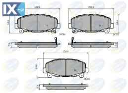 ΣΕΤ ΔΙΣΚΟΦΡΕΝΑ ΕΜΠΡ. HONDA  CBP32010 45022TL0G50 45022TL0G51